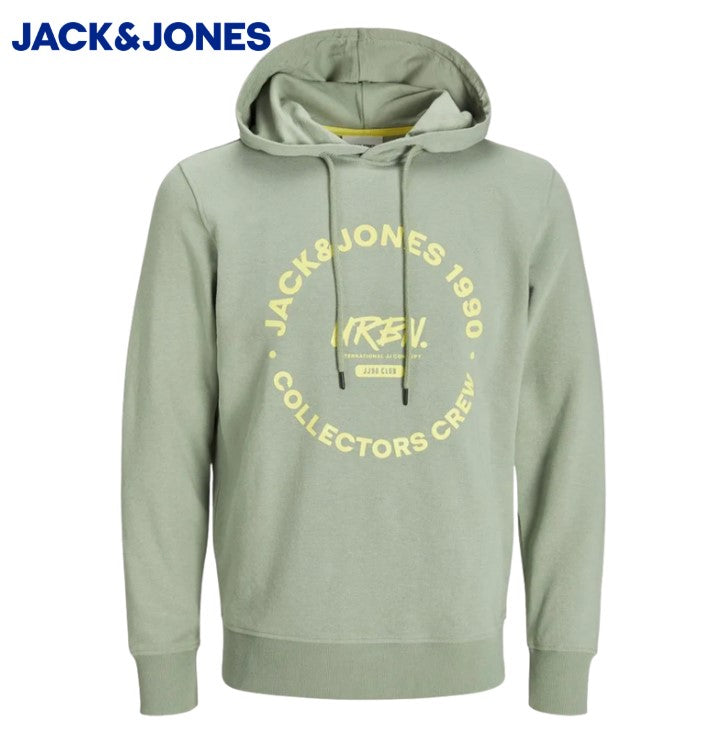 Jack & Jones Simon Logo Green Hoodie Green