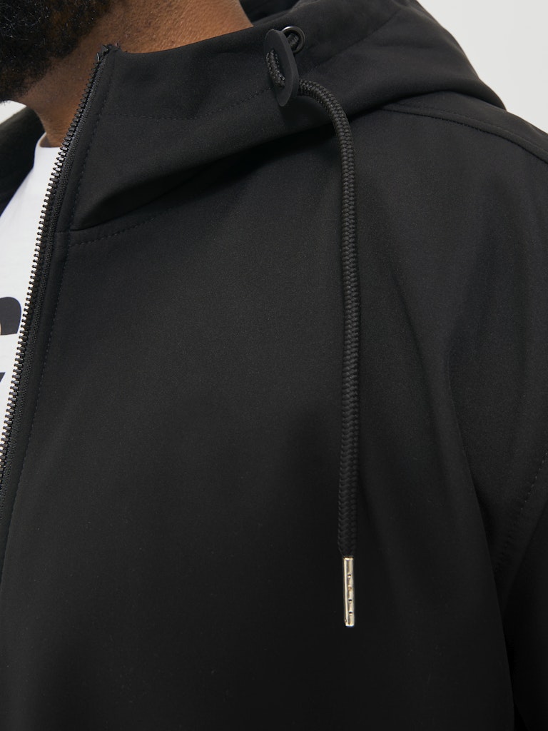 Jack & Jones Softshell Hooded Jacket Black