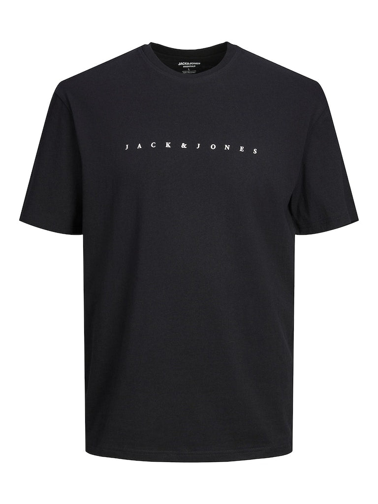 Jack & Jones Star Black Crew Neck Tee Black