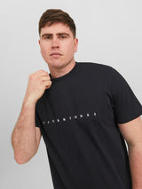 Jack & Jones Star Black Crew Neck Tee Black