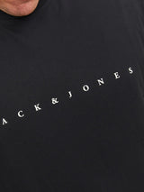 Jack & Jones Star Black Crew Neck Tee Black