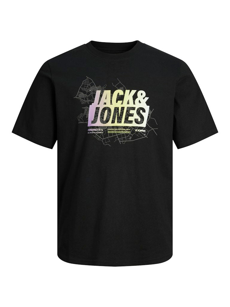 Jack & Jones Summer Logo Black Tee Black