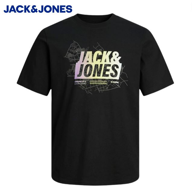 Jack & Jones Summer Logo Black Tee Black
