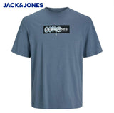 Jack & Jones Summer Print Flint T-Shirt Grey