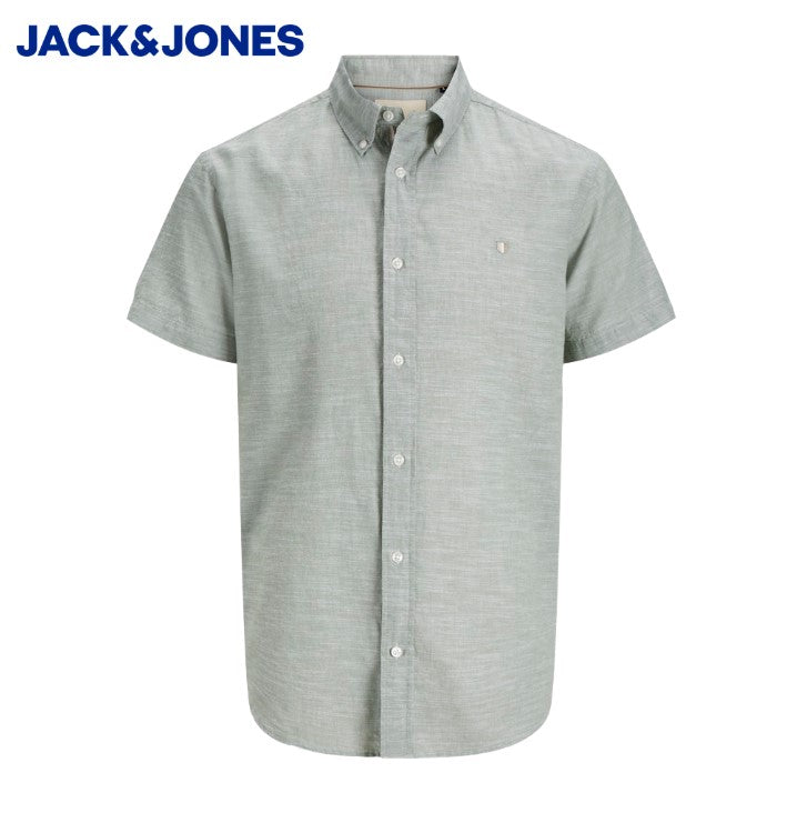 Jack & Jones Shield Linen Mix Hedge Green