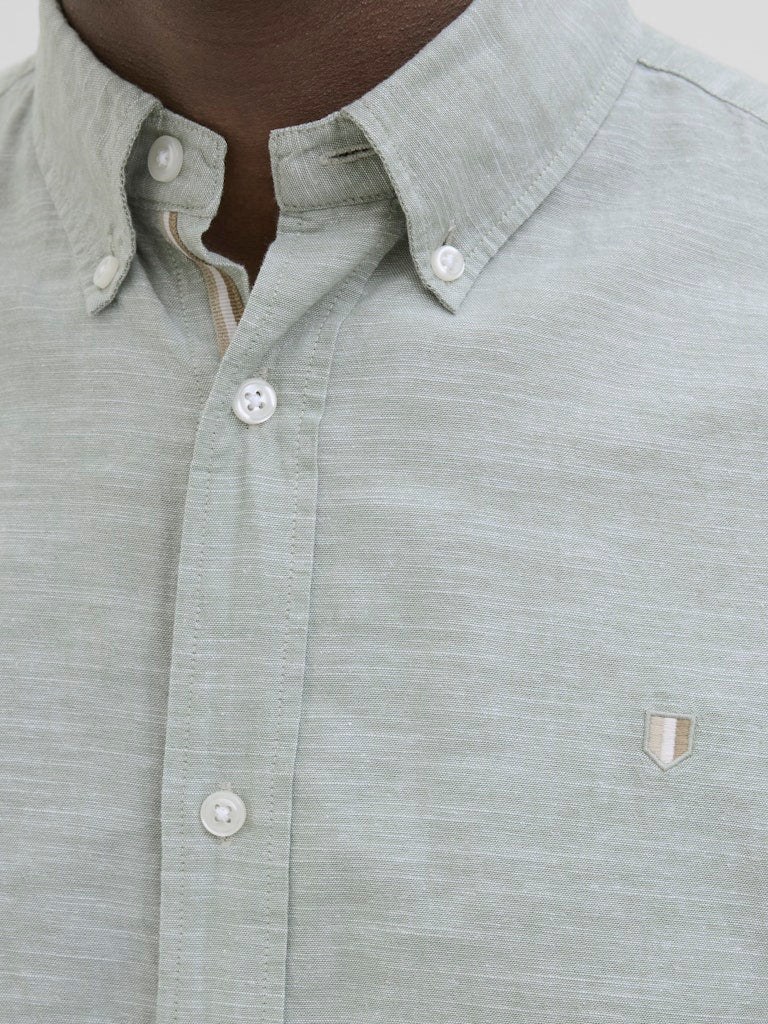 Jack & Jones Shield Linen Mix Hedge Green