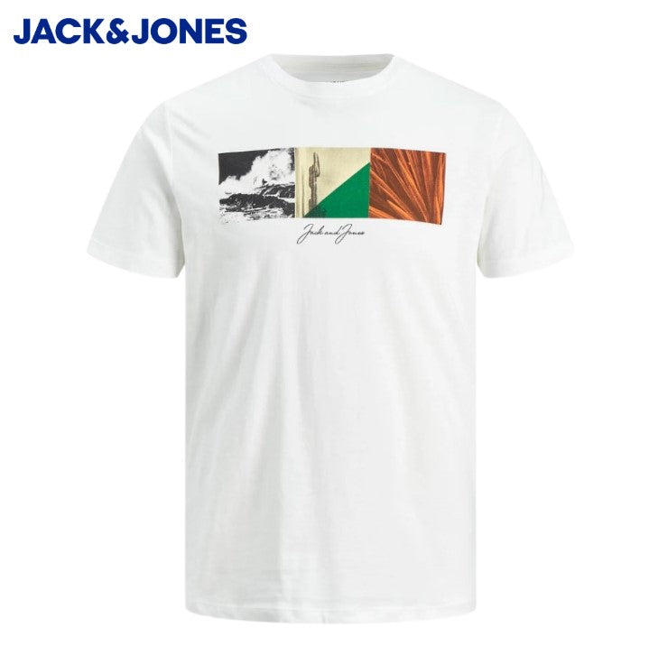 Jack & Jones Sunstrike White Tee Shirt White