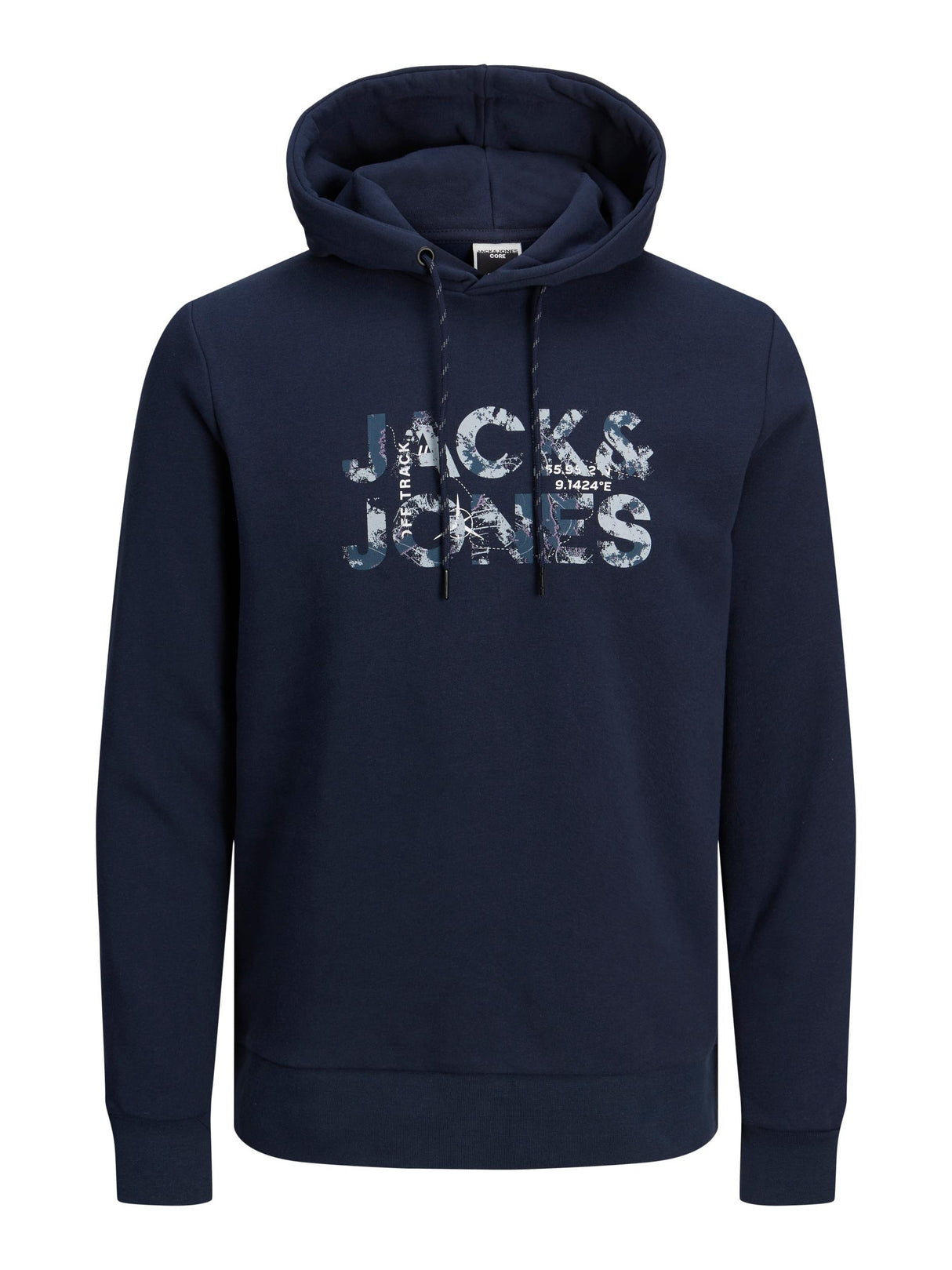 Jack & Jones Tech Navy Logo Hoodie Navy