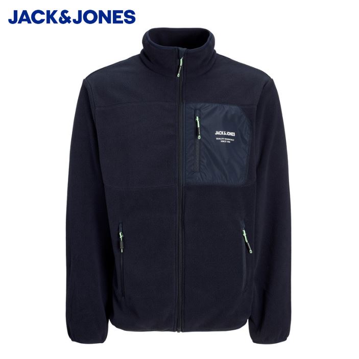 Jack & Jones Theo Full Zip Fleece Navy