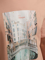 Jack & Jones Tobi Phot Print Peach Tee Orange