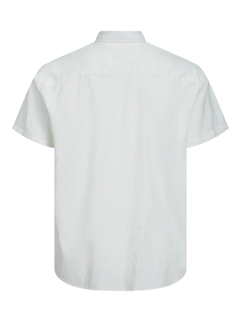 Jack & Jones Tulum White Linen Shirt White
