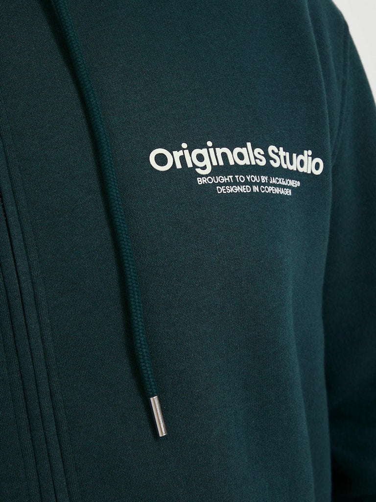 Jack & Jones Vester Full Zip Hoodie Green