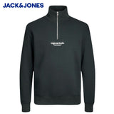 Jack & Jones Vester Quarter Zip Sweater Green