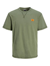 Jack & Jones Waffle Badge Green Tee Green