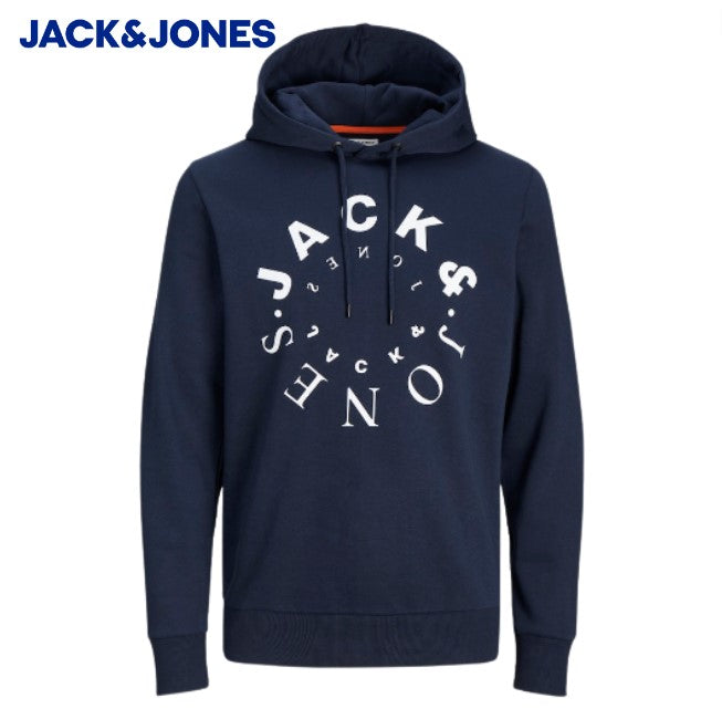 Jack & Jones Warrior Logo Navy Hoodie Navy