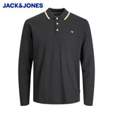Jack & Jones Win Black Long Sleeve Polo Black