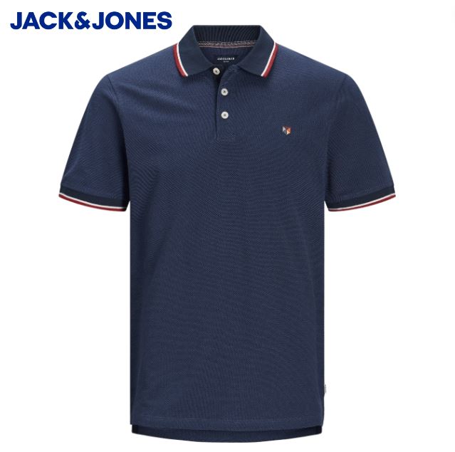Jack & Jones Win Navy Blazer Polo Shirt Navy