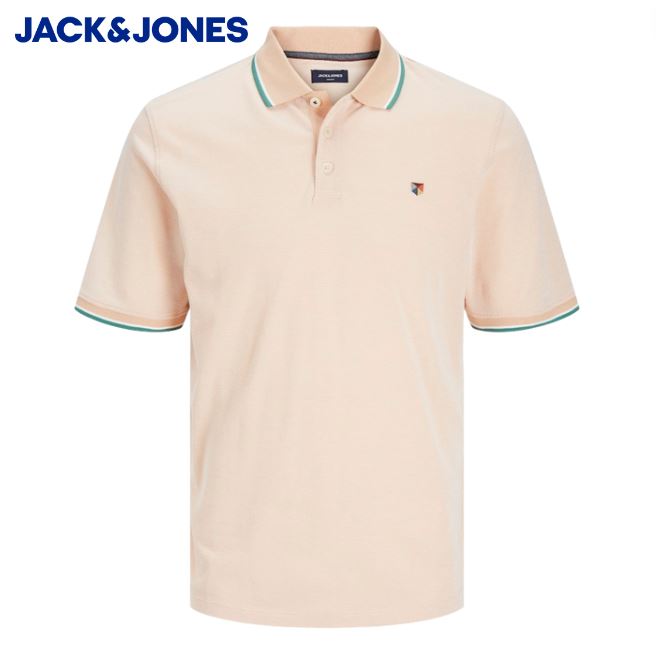 Jack & Jones Win Peach Polo Shirt Pink