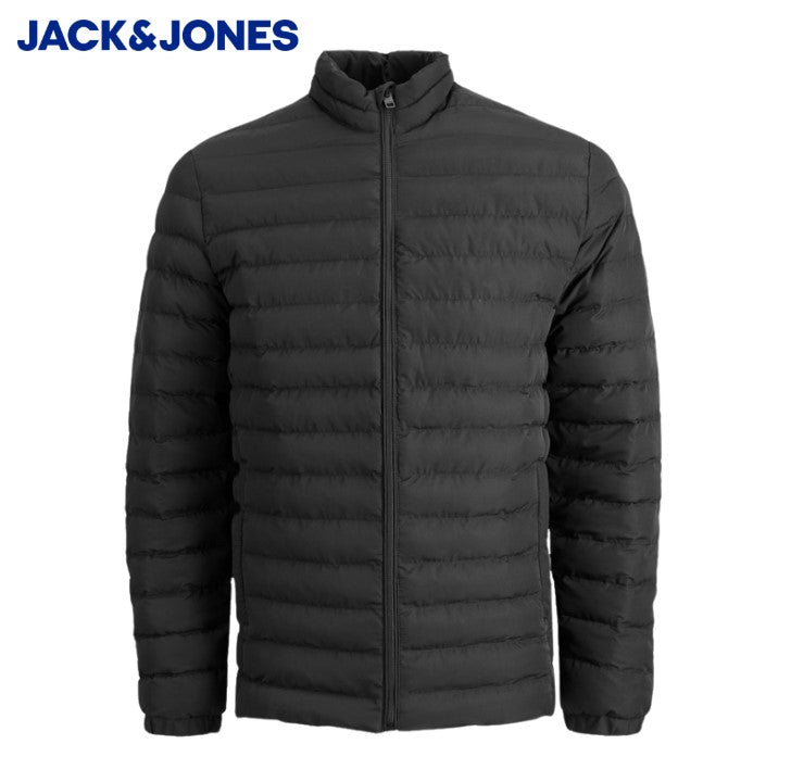 Jack Jones Recycled Black Puffer Jacket Black