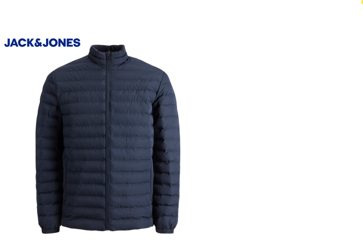 Jack Jones Recycle Navy Puffer Jacket Navy