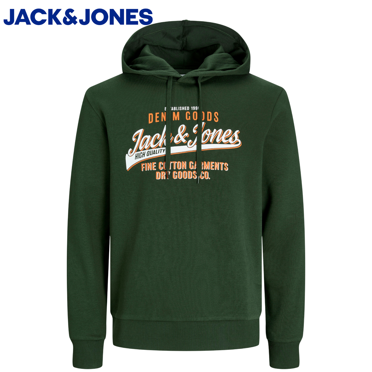 Jack & Jones Sweat Logo Green Hoodie Green