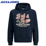 Jack & Jones E Logo Sky Captain Hoodie Navy
