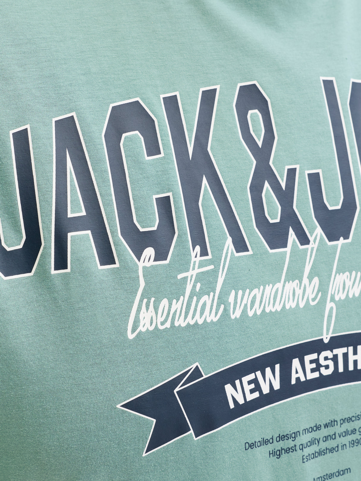 Jack & Jones E-Logo Mineral Blue T-Shirt Blue