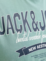 Jack & Jones E-Logo Mineral Blue T-Shirt Blue