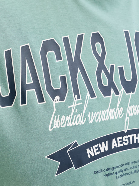 Jack & Jones E-Logo Mineral Blue T-Shirt Blue