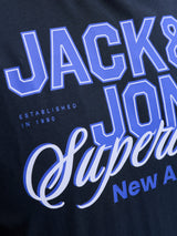 Jack & Jones E-Logo Navy Blazer Tee Navy