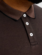 Jack & Jones Alves Hot Fudge Polo Shirt Brown