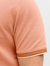 Jack & Jones Alves Tipped Amber Polo Orange