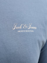 Jack & Jones Archive Logo Blue Tee Blue