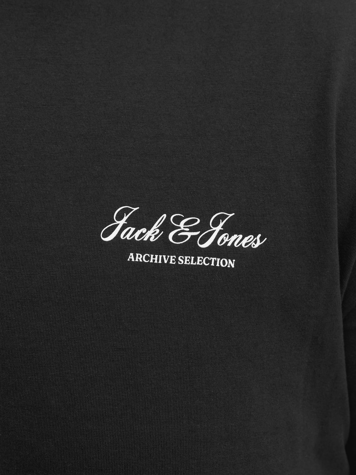 Jack & Jones Archive Black & White Tee Black
