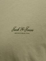 Jack & Jones Archive Logo Vetiver Tee Green