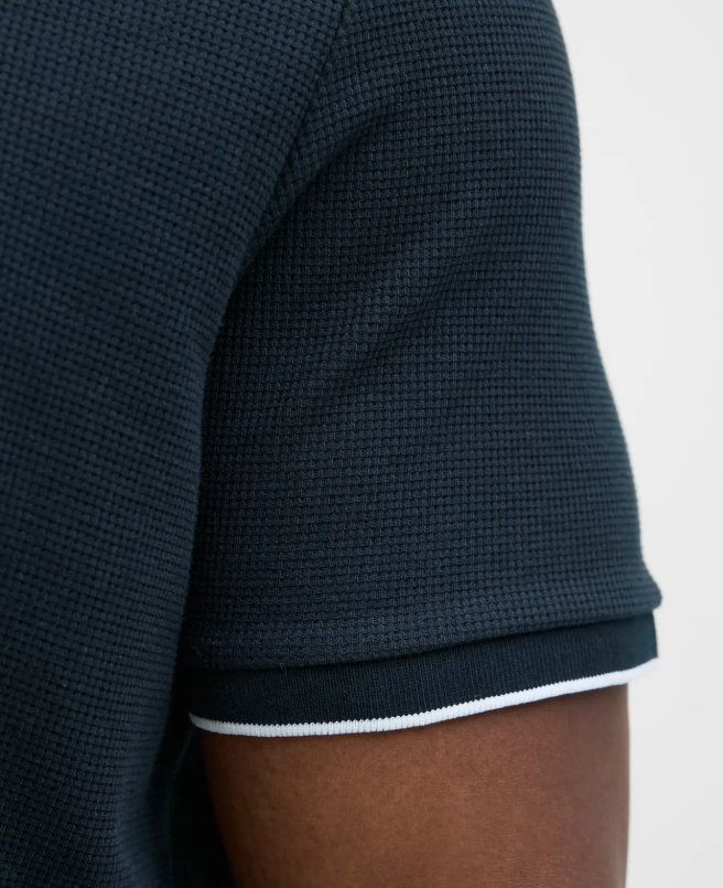 Jack & Jones Austin Navy Tipped Polo Navy