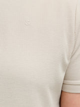 Jack & Jones Austin Beige Zip Polo Shirt Beige