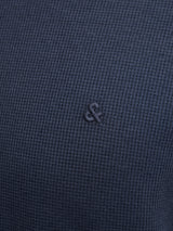 Jack & Jones Austin Zip Navy Polo Shirt Navy