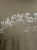 Jack & Jones Avery Logo Vetiver T-Shirt Green
