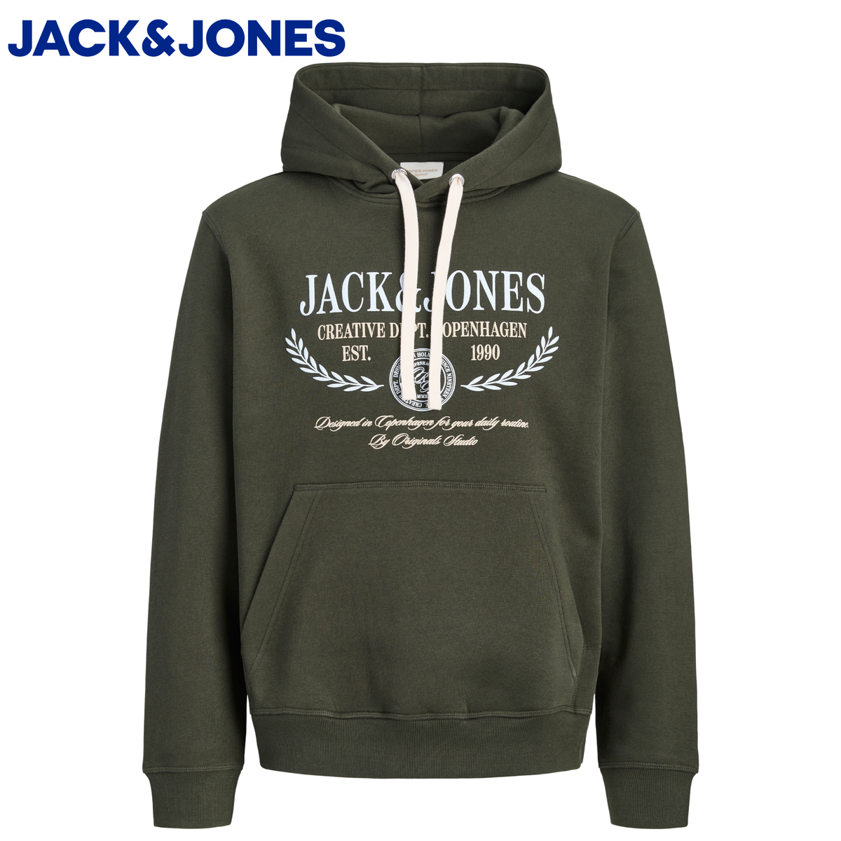 Jack & Jones Berg Logo Rosin Hoodie Green