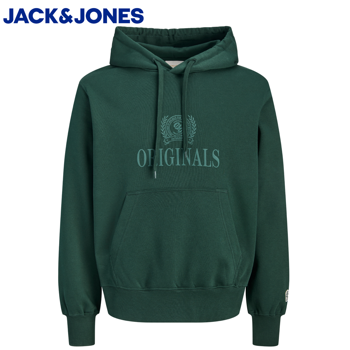 Jack & Jones Berg Monogram Pine Hoodie Green