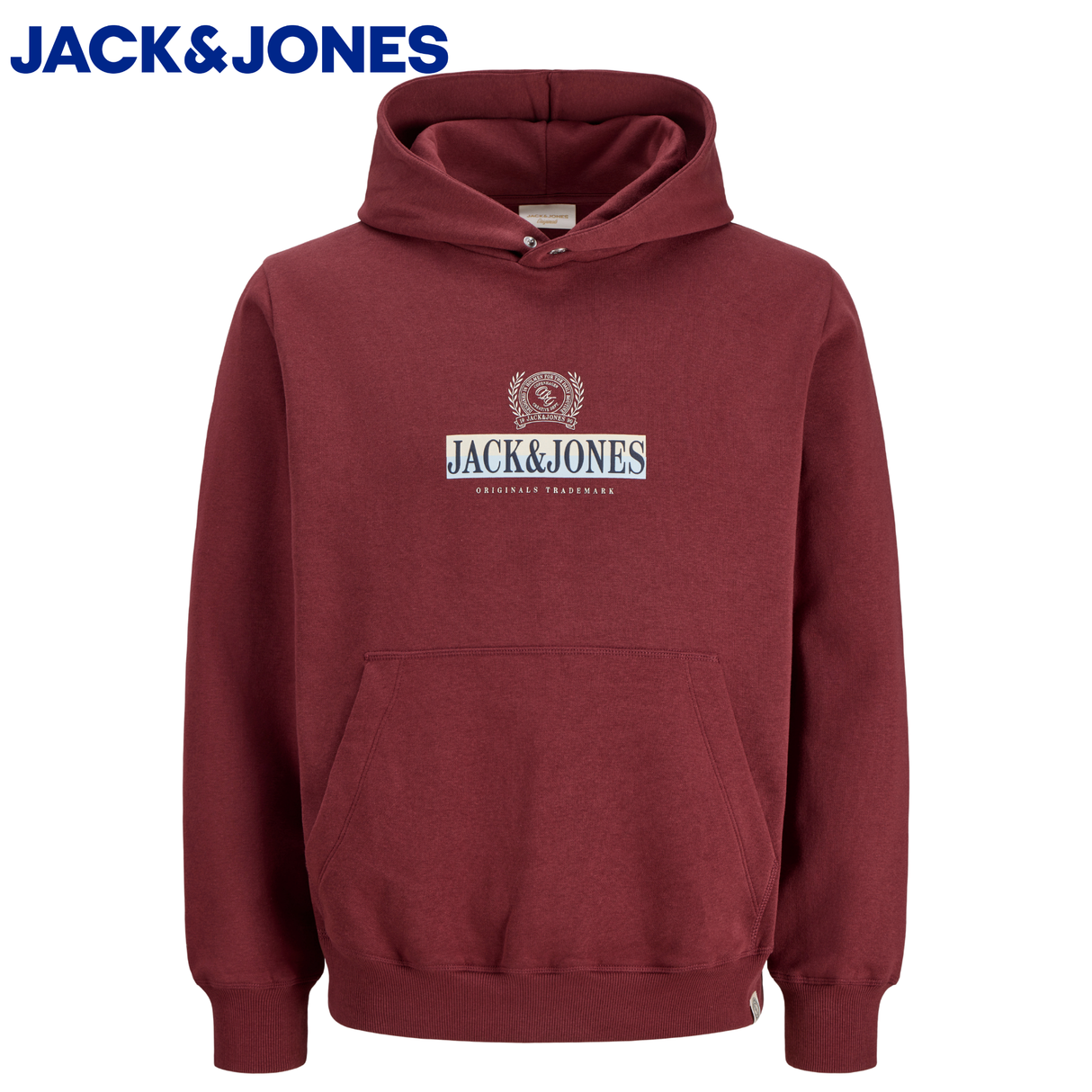 Jack & Jones Berg Graphic Truffle Hoodie Red