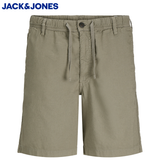 Jack & Jones Bondi Linen Olive Shorts Green