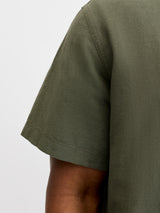 Jack & Jones Breeze Linen Blend Ss Shirt Green
