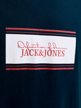 Jack & Jones Buster Logo Navy T-Shirt Navy