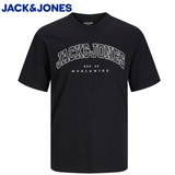 Jack & Jones Caleb Logo Black Tee Black