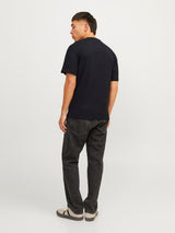 Jack & Jones Caleb Logo Black Tee Black