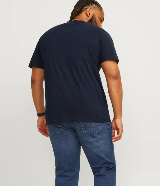 Jack & Jones Caleb Logo Navy T-Shirt Navy