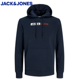 Jack & Jones Corp Play Logo Navy Hoodie Navy