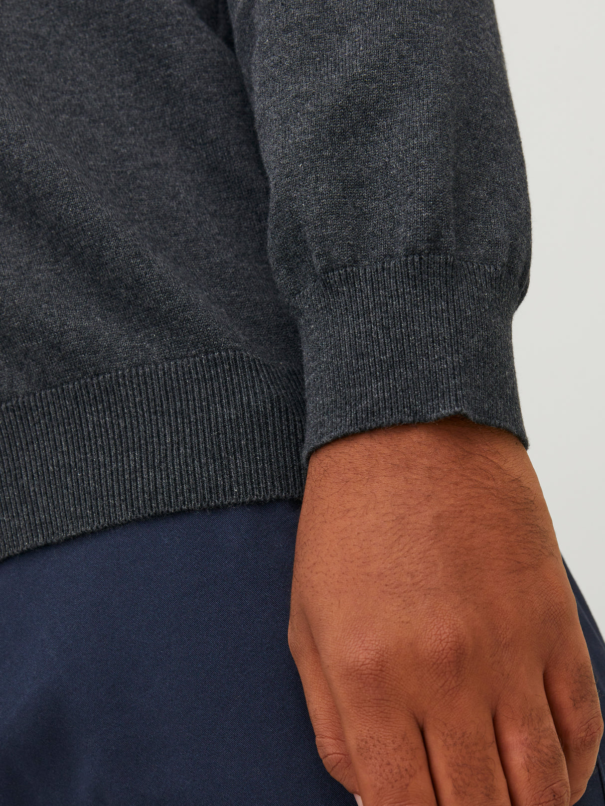 Jack & Jones Classic Crew Neck Grey Knit Grey